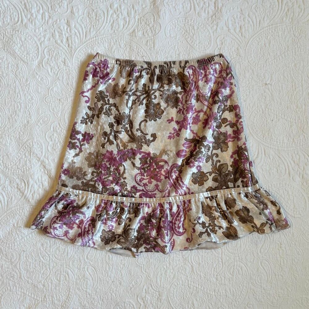 Xhilaration Women's White and Purple Skirt